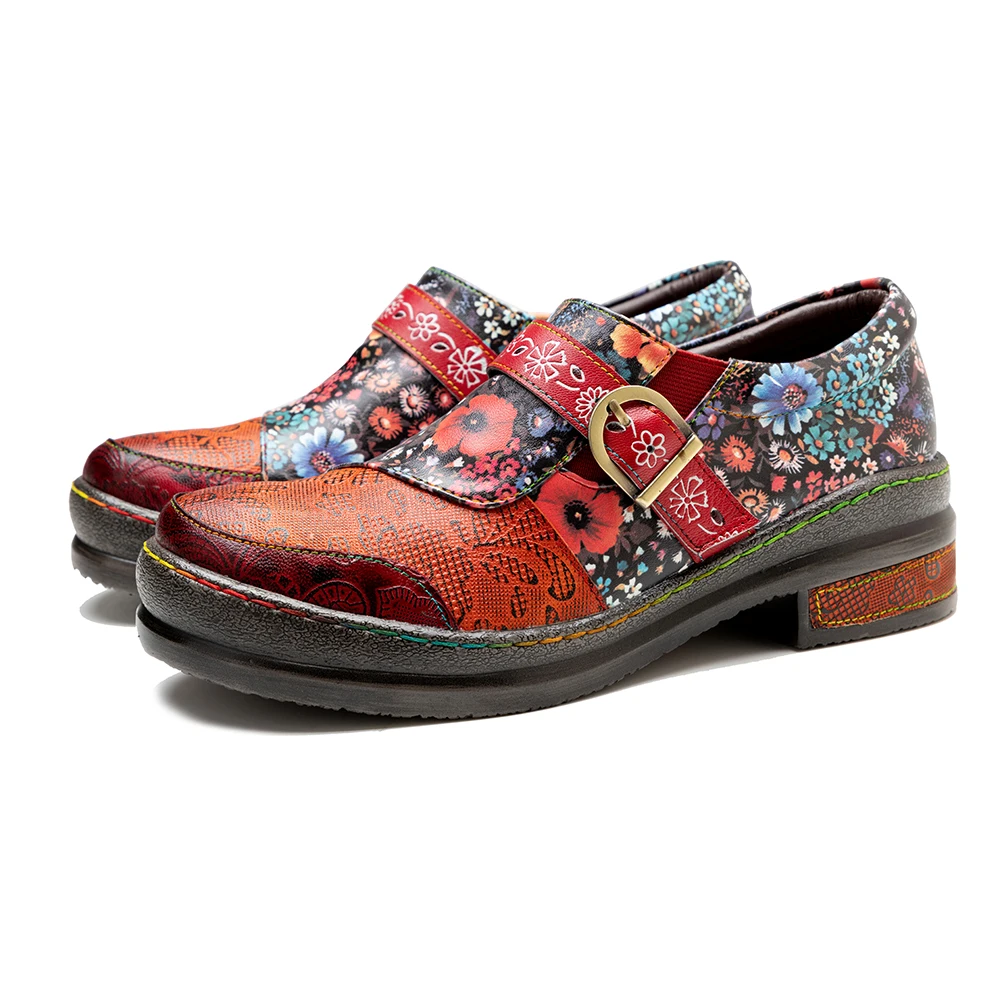 Женские туфли из натуральной овечьей кожи ручной работы на шнуровке с круглым