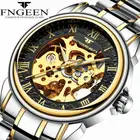 Мужские механические часы FNGEEN, Роскошные автоматические спортивные водонепроницаемые наручные часы из нержавеющей стали, Montre Homme