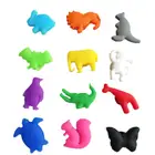 12 шт. силиконовый вино Стекло маркеры милые Животные дизайн очаровывает напитков этикетки маркировка стекло идентификации для вечерние банкет