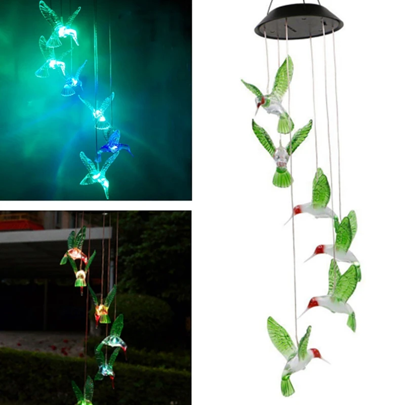 Светодиодная романтическая светодиодный рлянда Humming Bird на солнечной батарее