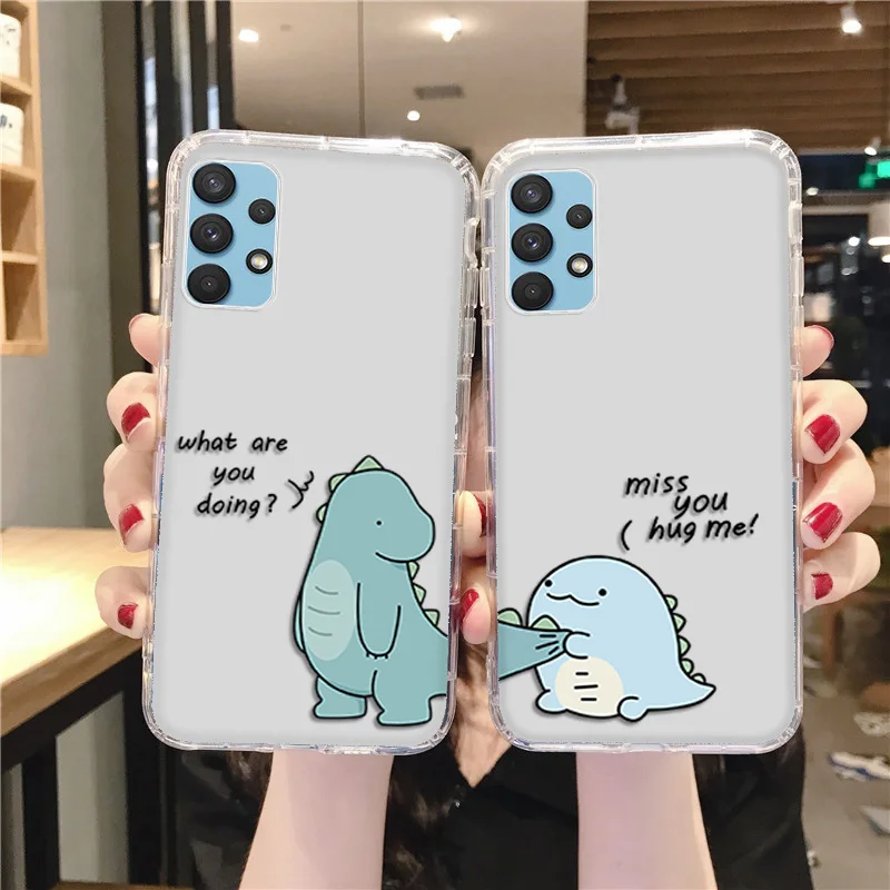 Case For Samsung A32 A12 A51 A31 Cases Galaxy A21S A33 A52 A71 A72 A22 A42 A53 Cover S21 FE S20 S22 Ultra S10 Plus A 32 Dinosaur