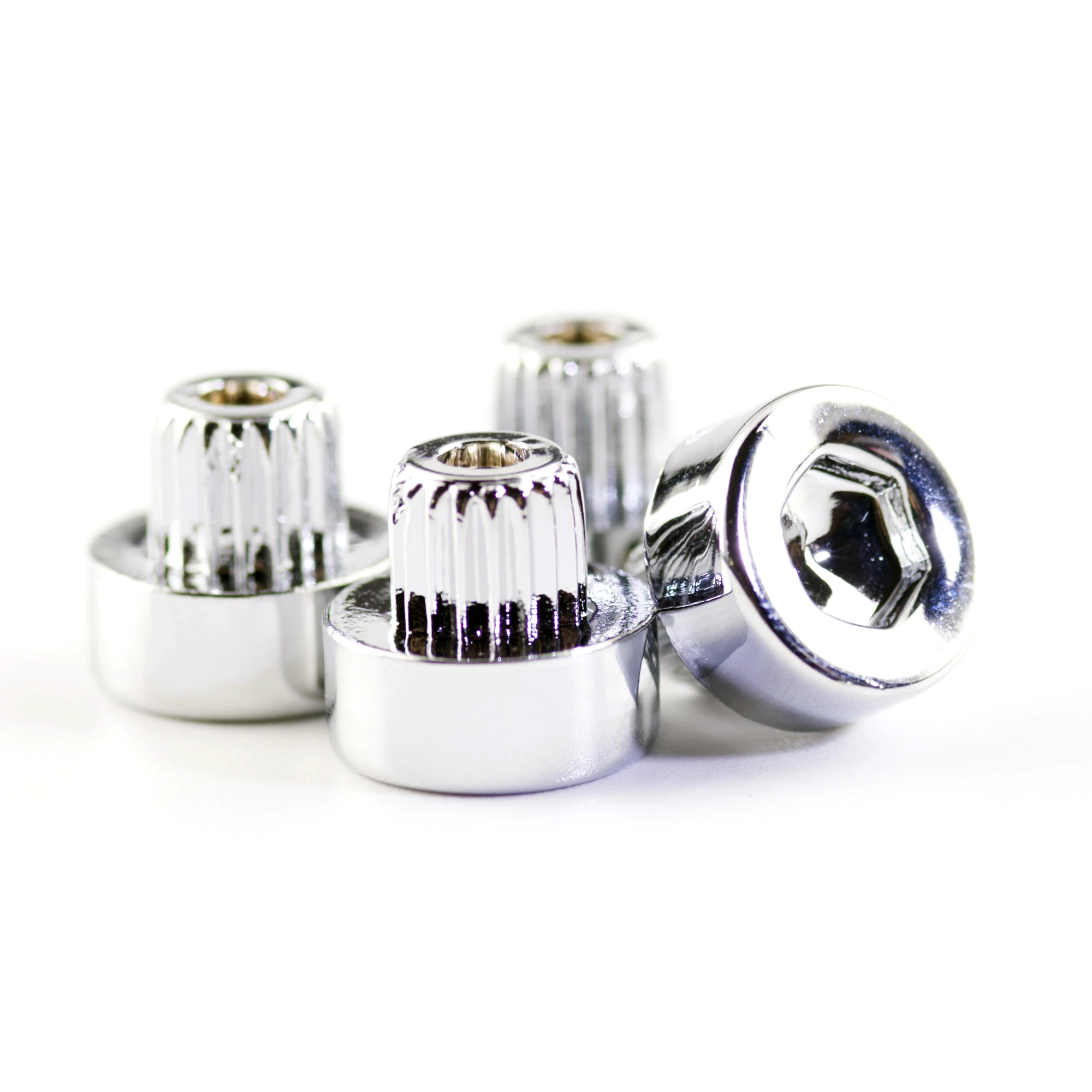 125 шт. шапка гнома черного и золотого цвета хром Серебрянные колесные диски с