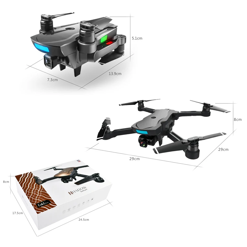 FN CG033 бесщеточный FPV Квадрокоптер с 1080P HD Wifi карданный камера RC вертолет складной
