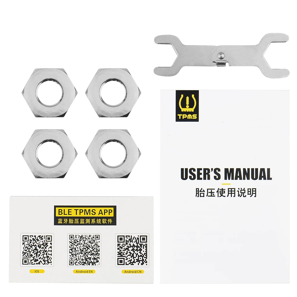 Система контроля давления в шинах прибор для Bluetooth 5 0 с 4 датчиками подходит