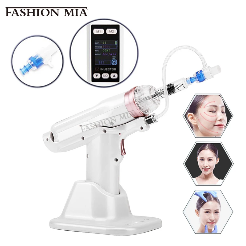 EZ Negative Pressure Injector Hydrolifting Gun Mesotherapy Gun Microcrystal needle Tip Hyaluronic Acid Serum Importer Skin Care