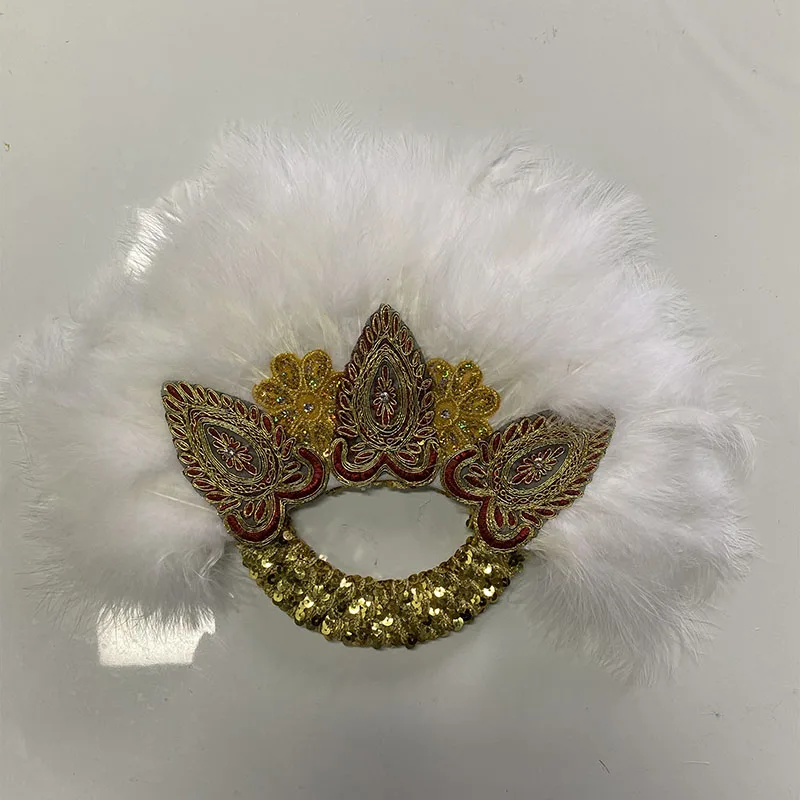 Африканский ручной веер работы роскошные нигерийские кружевные перья для танцев