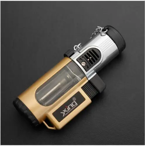 Креативная Бутановая газовая надувная Зажигалка 1 одиночная/3 прямая мощная