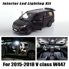 19 шт., светодиодные лампы Canbus для багажника 2015-2018 Mercedes V class W447 V200 V220 V250