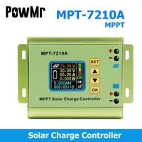 mppt solar charge controller mpt 7210 lithium battery boost 0 10a lcd solar controller solar panel for 243648v60v72v battery