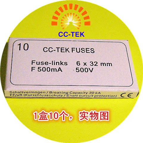 

CC - TEK multimeter brand 6 x32 FF 500 ma FF500mA 500 v fuse tube