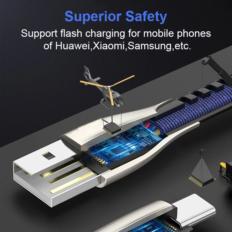 Кабель Micro USB 3.0A для Xiaomi Redmi Note 5 Pro 4, быстрая зарядка, зарядное устройство для мобильного телефона, синхронизация данных, мини-usb кабель для samsung S7