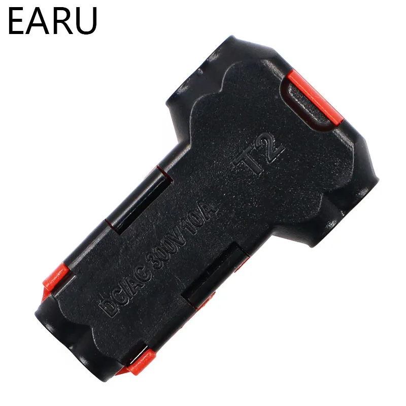 Универсальный Компактный Т-образный клеммный блок для проводов с рычагом AWG 18-24 5