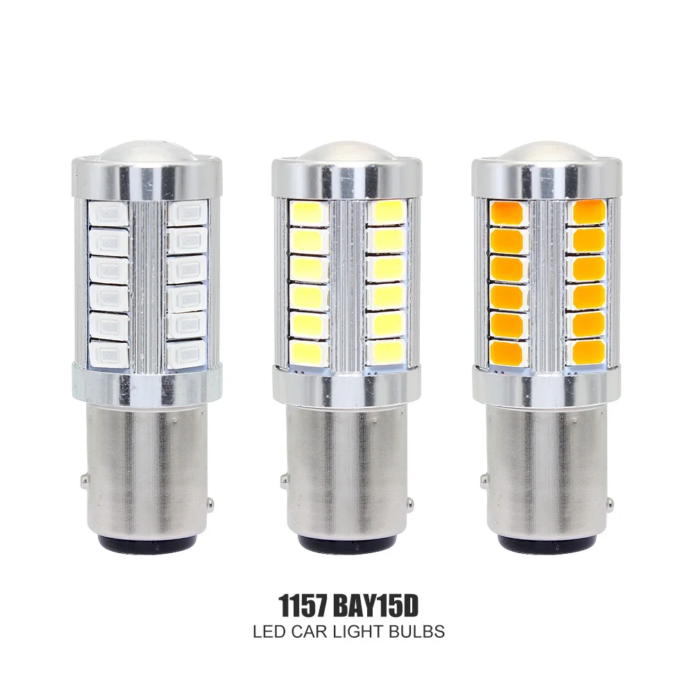 1157 - 5630SMD 1 шт. P21W 1156 BA15S 1157 BAY15D CANBUS светодиодный автомобильный светильник 3030 SMD Автомобильная резервная лампа заднего хода стоп-сигнал DRL противотуманная фара - Испускаемый цвет: 1157 - 5630SMD