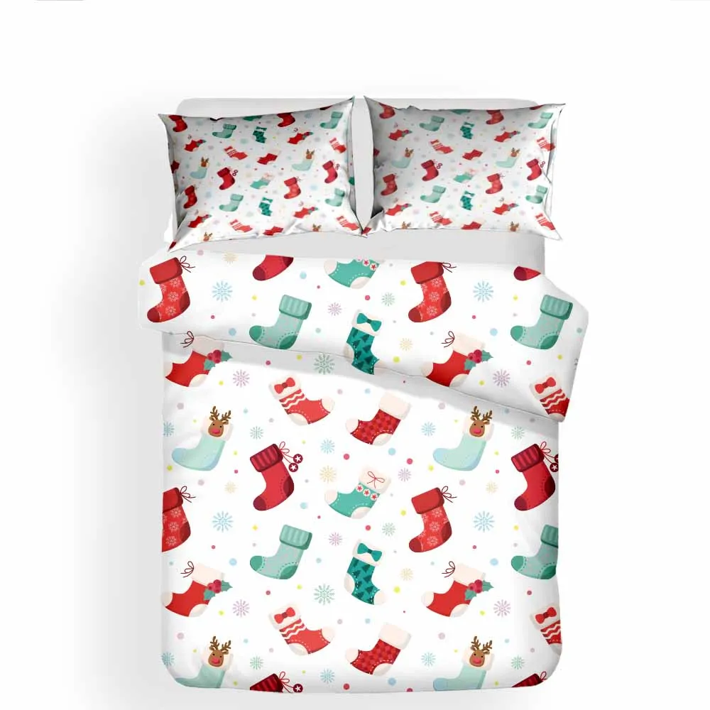 Рождественские чулки постельные принадлежности мягкие удобные для кожи