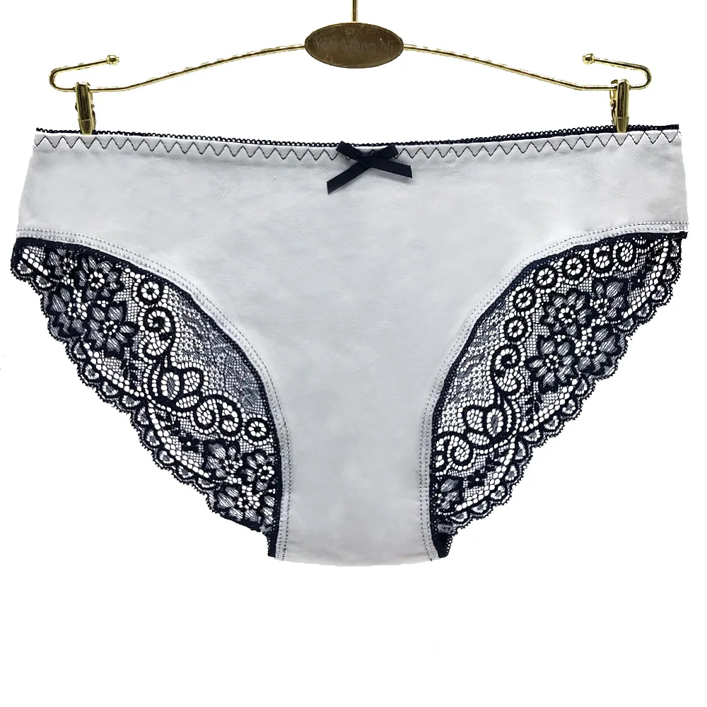 

manufacturers wholesale 1-12 pcs/lot Explosion models women's thread in the waist underwear breathable briefs cotton 89403