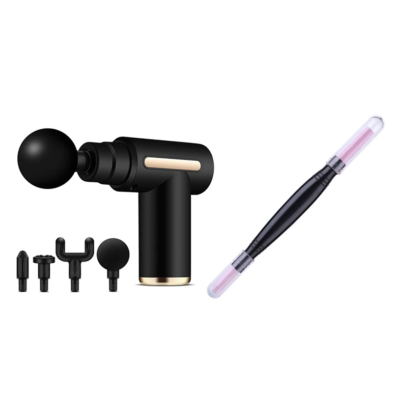 

Quartz Scrubs Stone Cuticle Stick Pen Cuticle & Electric Massager High Frequency Deep Tissue Percussion Muscle Massager