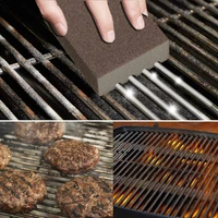 4pcs1pc bbq cleaning brick block barbecue cleaning stone bbq racks stains grease cleaner bbq tools kitchen decorates gadgets