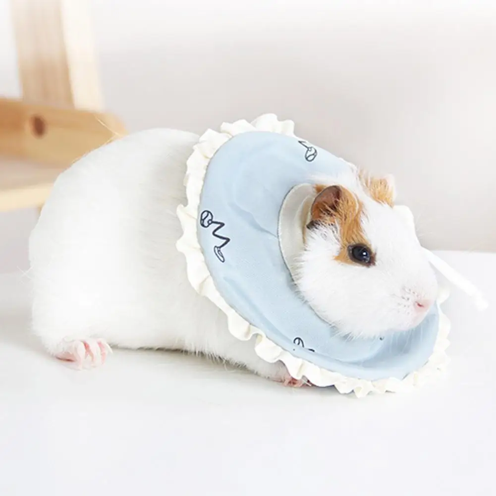 

Mini Delicate Hamster Pet Protective Collar Fabric Neck Recovery Collar Round Shape for Little Animal