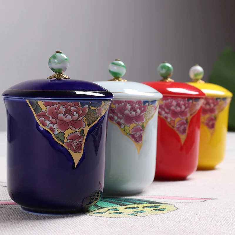 Керамические чайные банки герметичные дорожные портативные керамические для