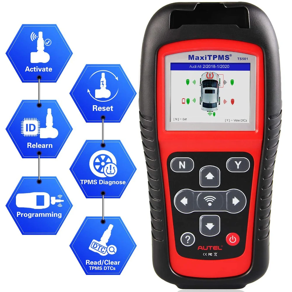 Инструмент давления в шинах AUTEL MaxiTPMS TS501 TPMS Датчик Диагностика OBD 2 диагностика