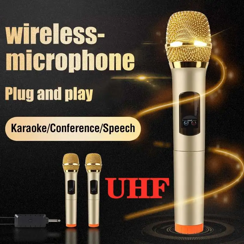 Беспроводной микрофон E9 UHF профессиональный танзмиттер приемник для диджея