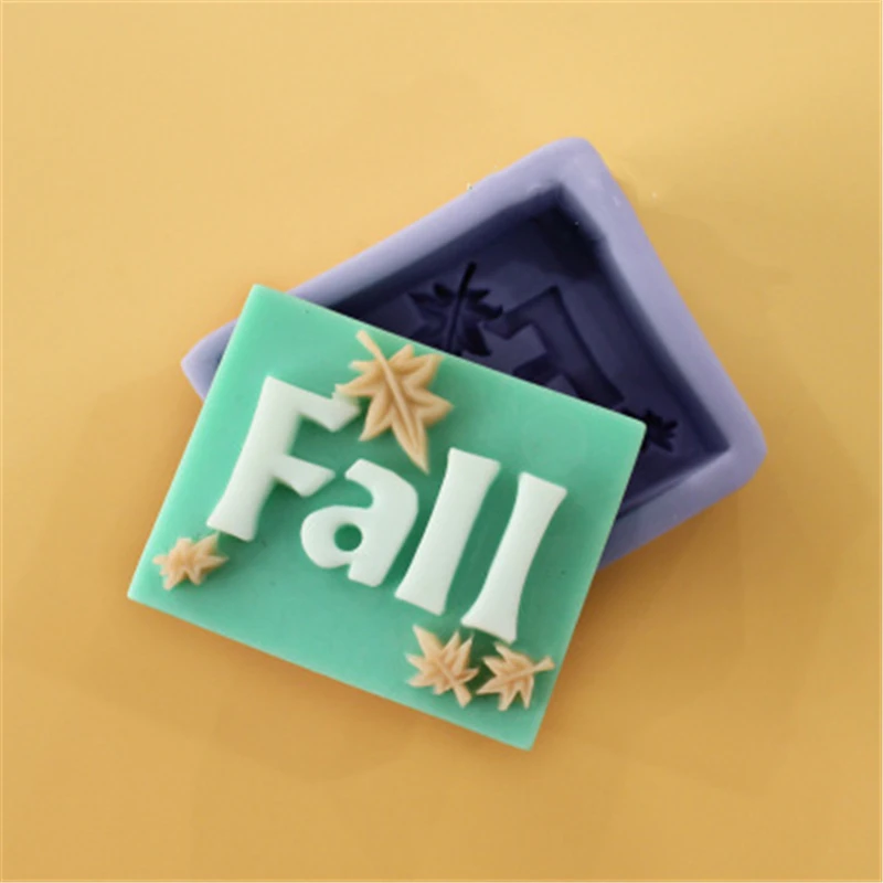 Всесезонная форма для мыла с буквами весна лето осень зима DIY силиконовая ручной