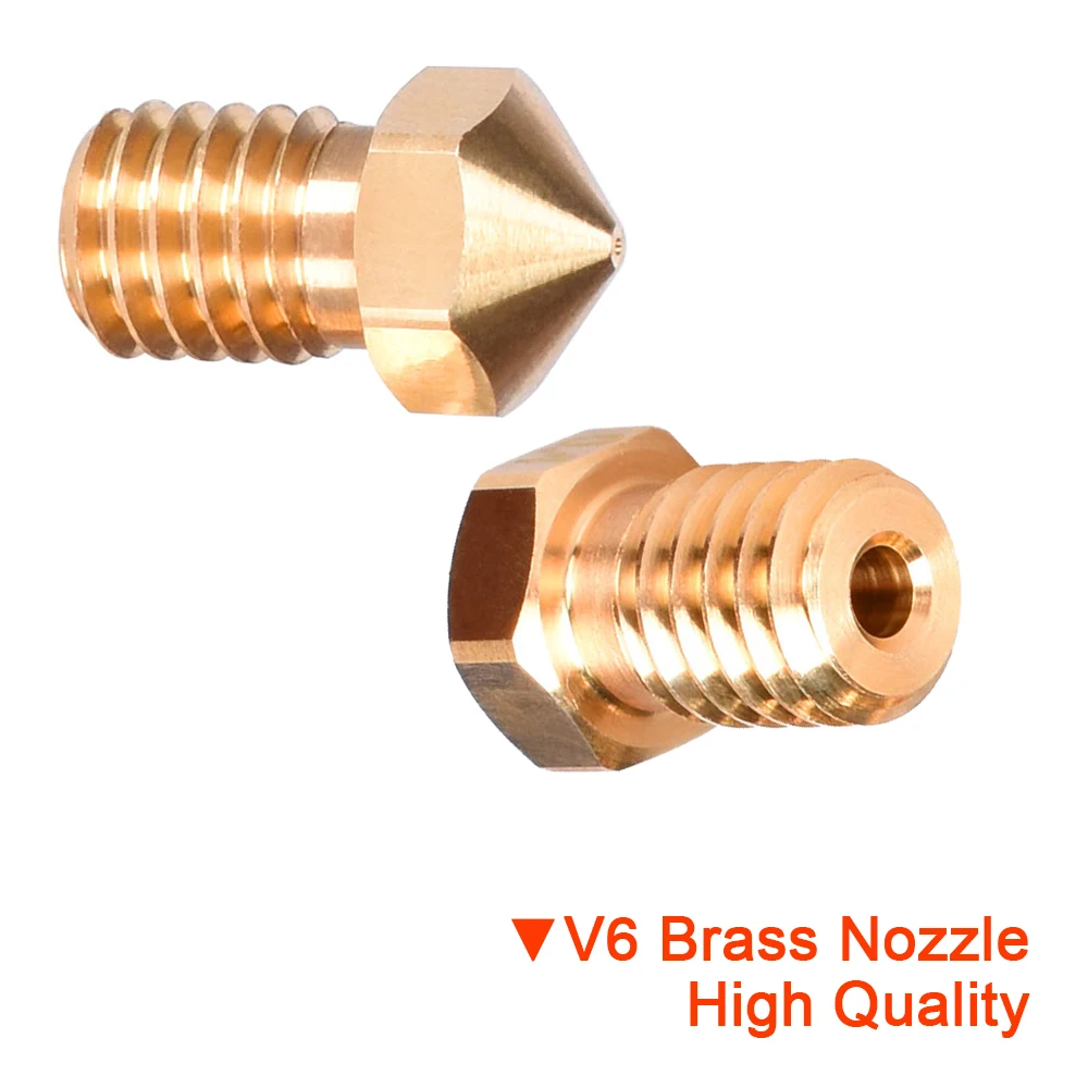 Высококачественная латунная насадка V5 V6 1 75 мм 3 0 для экструзии нити Hotend M6 J head CR10
