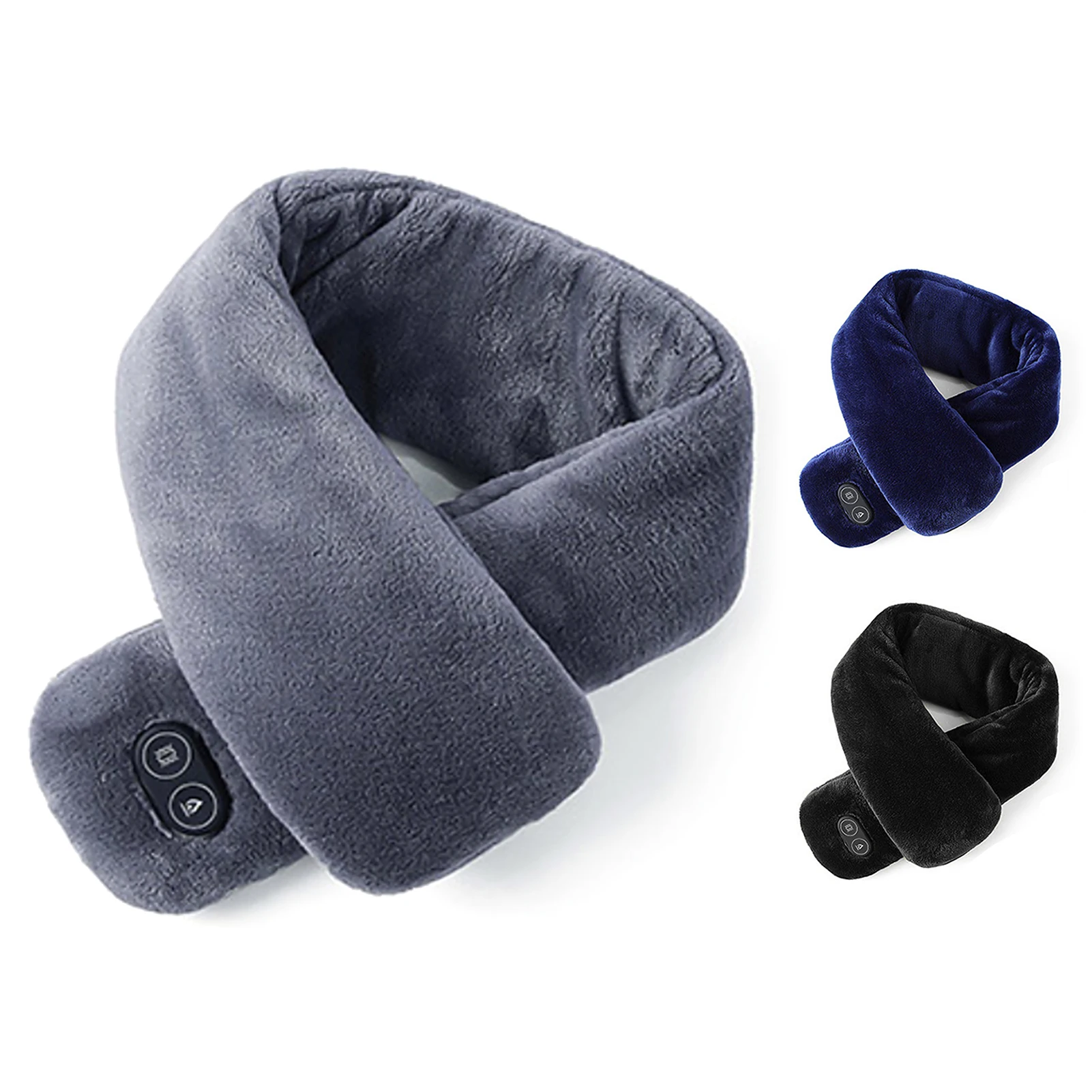 

Fashion Winter Scarf Unisex Warm Smart Temperature Control Four Massage Modes Charging Heating Scarf Scarves Adult Couple Scarf