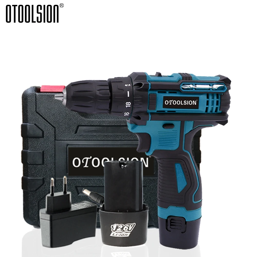 1350 об/мин Батарея отвертка 2 скорости Аккумуляторная дрель электроинструменты 12 6