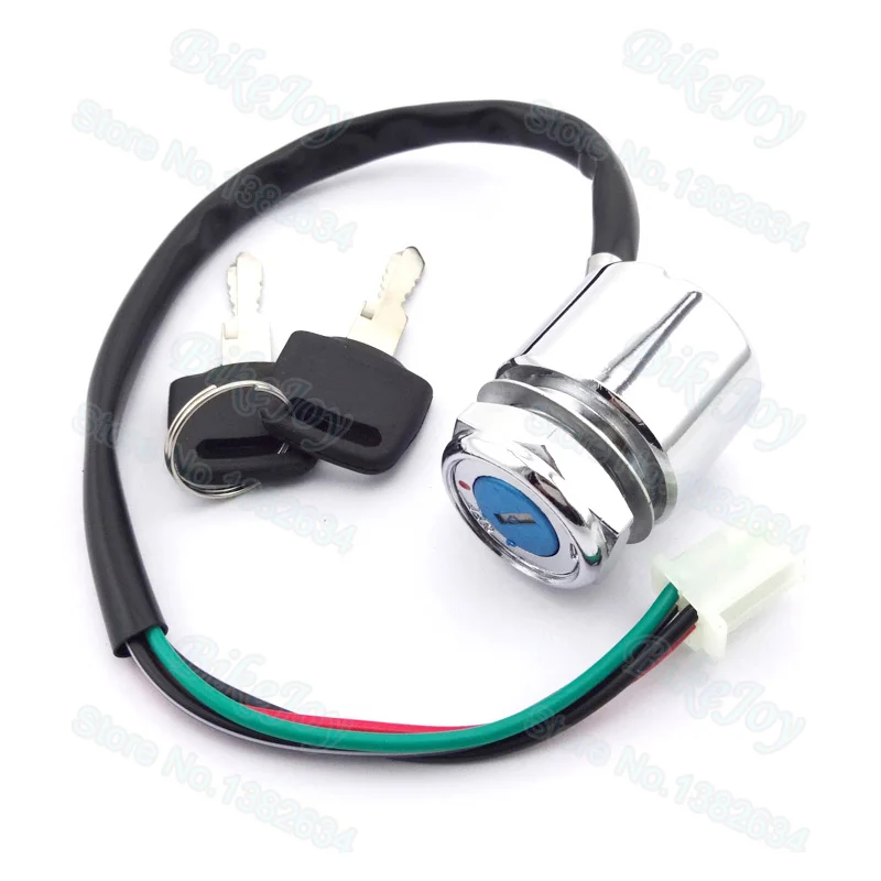 4 провода ключ зажигания Переключатель ВКЛ/ВЫКЛ для квадроцикла Quad Wheelers Go Kart Pit Dirty