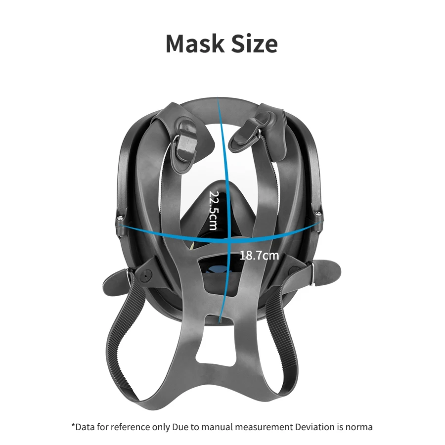 7 в 1 анти-туман 6800 пыли полное лицо респиратор краски химических пестицидов