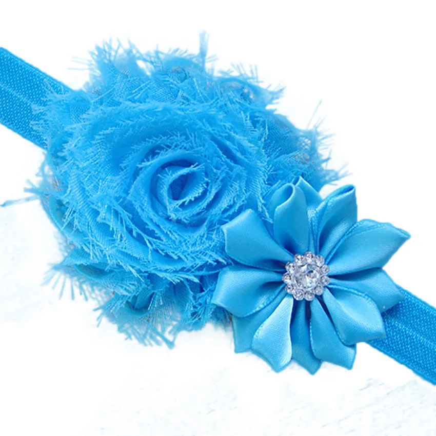 5pcs Lovely Hair Band Baby Girl's Headbands Chiffon Flower Item Type Head newborn photography accessories Headwear | Мать и ребенок