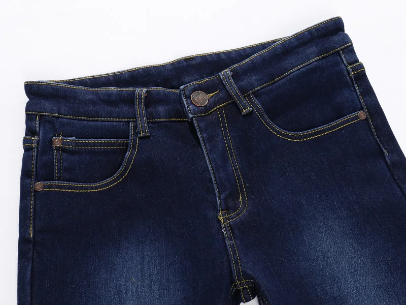 TANGYAXUAN 2019 Thick Men Winter Stretch Jeans Warm Fleece Men's Classice Quality Male Blue Denim Jean Pants Size 27-36 | Мужская