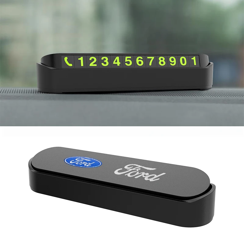 Автомобильная наклейка для временной парковки светящаяся табличка с номером