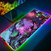 RGB Large Gaming Mouse Pad Cyberpunks Mousepad Colorful Computer Pad Desk Mat Keyboard Pad For Laptop Notebook Mouse Pads