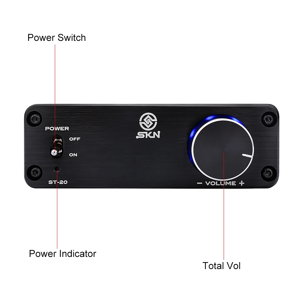 Цифровой домашний усилитель AIYIMA TA2020 аудио 2 0 Hi-Fi мощный Стерео AV 25Wx2 DIY звуковой