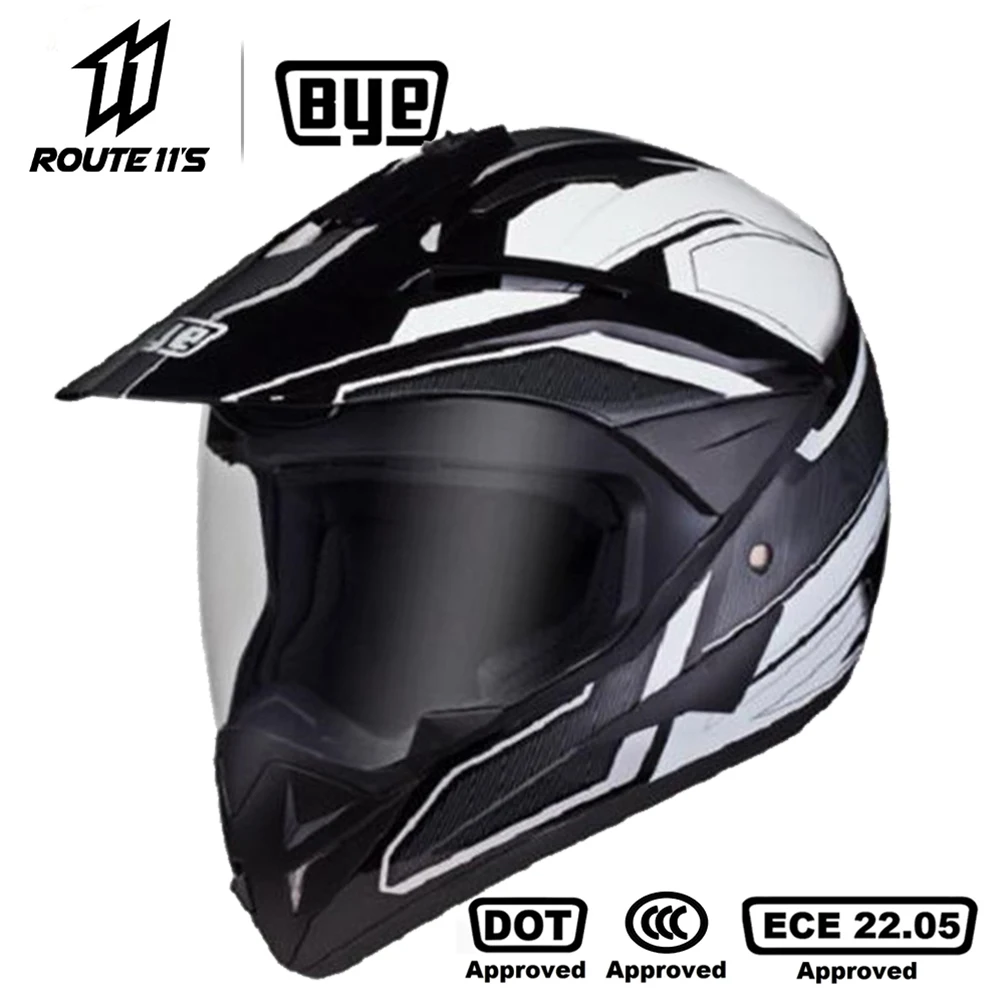 

BYE Crash Motorbike Racing Moto Helmet Biker DOT Triple certification Full Face Helmets Motorcycle Rally Helmet Motocross Helmet