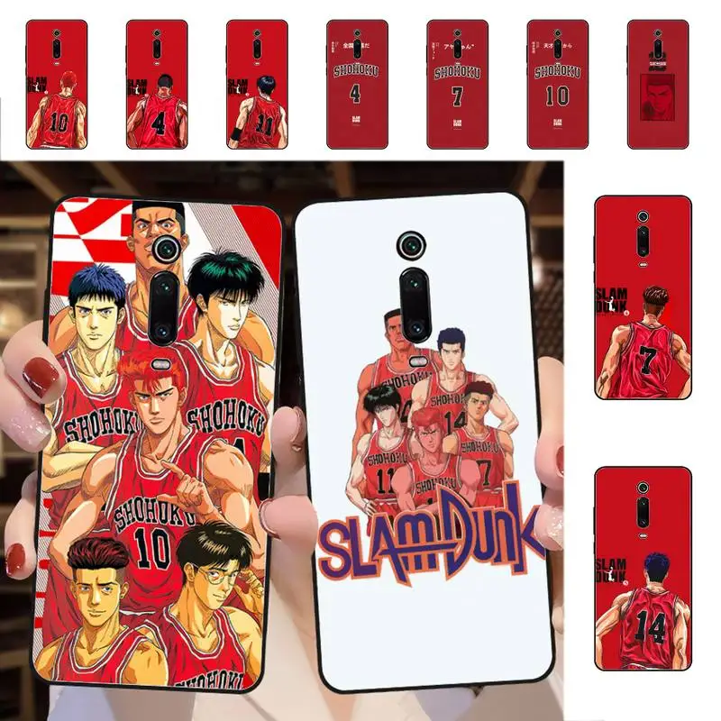 

YNDFCNB Japanese anime slam dunk Phone Case for Redmi 5 6 7 8 9 A 5plus K20 4X 6 cover