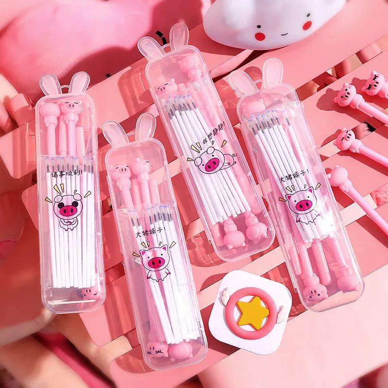 

XGZ маленькая свежая коробка для ручек гелевый набор для студентов простые Канцтовары Мягкая Милая Красная Сетка