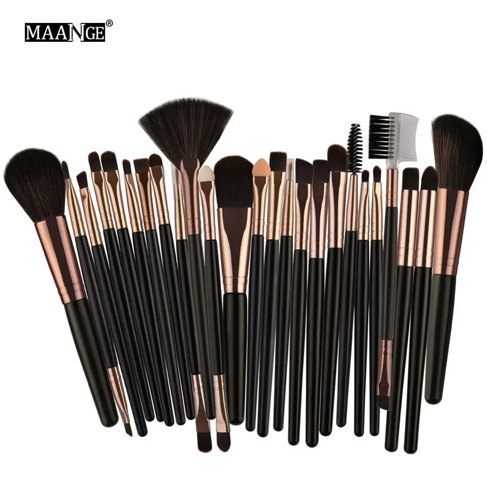 MAANGE Pro 10/22/25 шт. набор кистей для макияжа кисточки смешивания и контура глаз тени