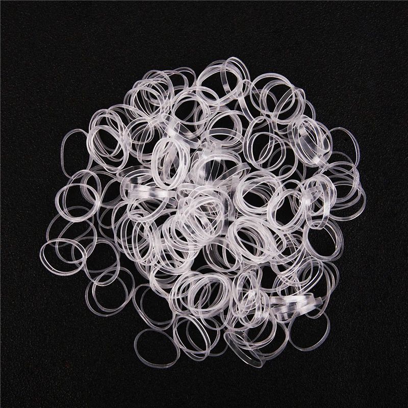 200 шт. одноразовые резинки для волос детей держатель конского хвоста эластичная