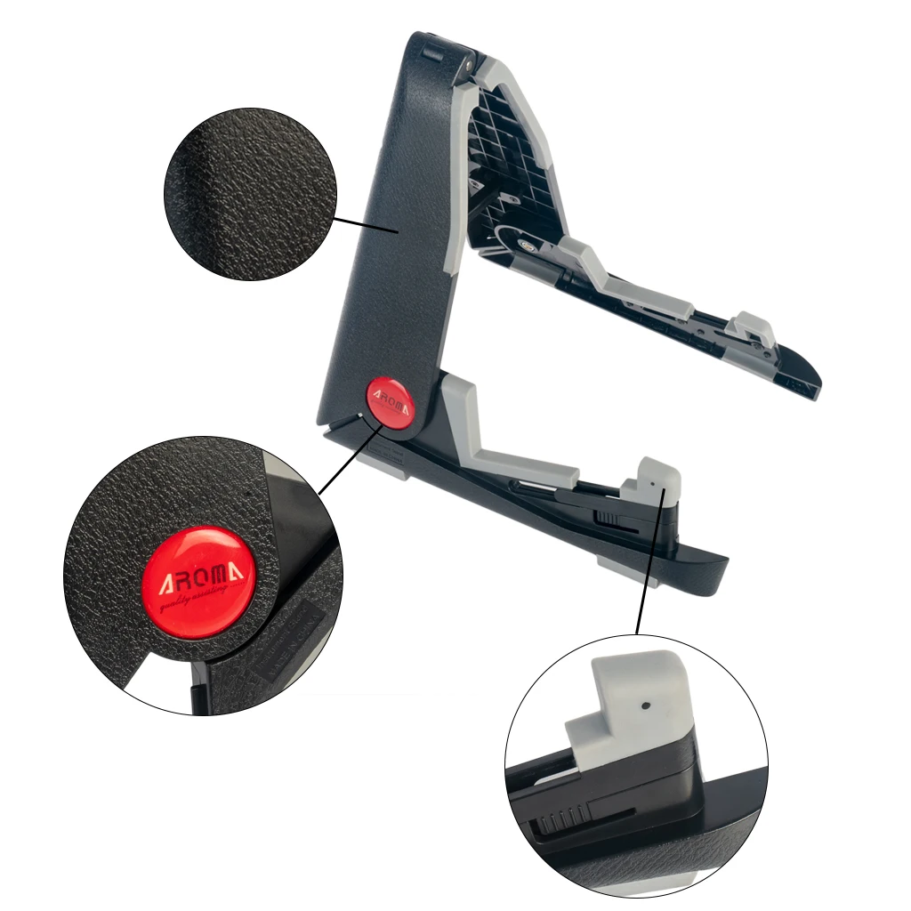 naomi aroma gitarre stehen klapp gitarre ständer schwarz für elektrische akustische gitarre stehen ags 01 typ free global shipping