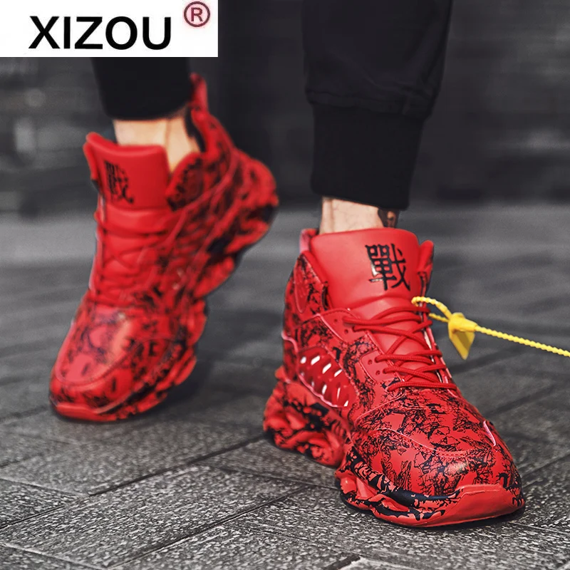 

Sapatilhas masculinas da moda confoeis sapatos casuais ao ar livre preto branco sapatos para o homem rendas masculino zapatilla