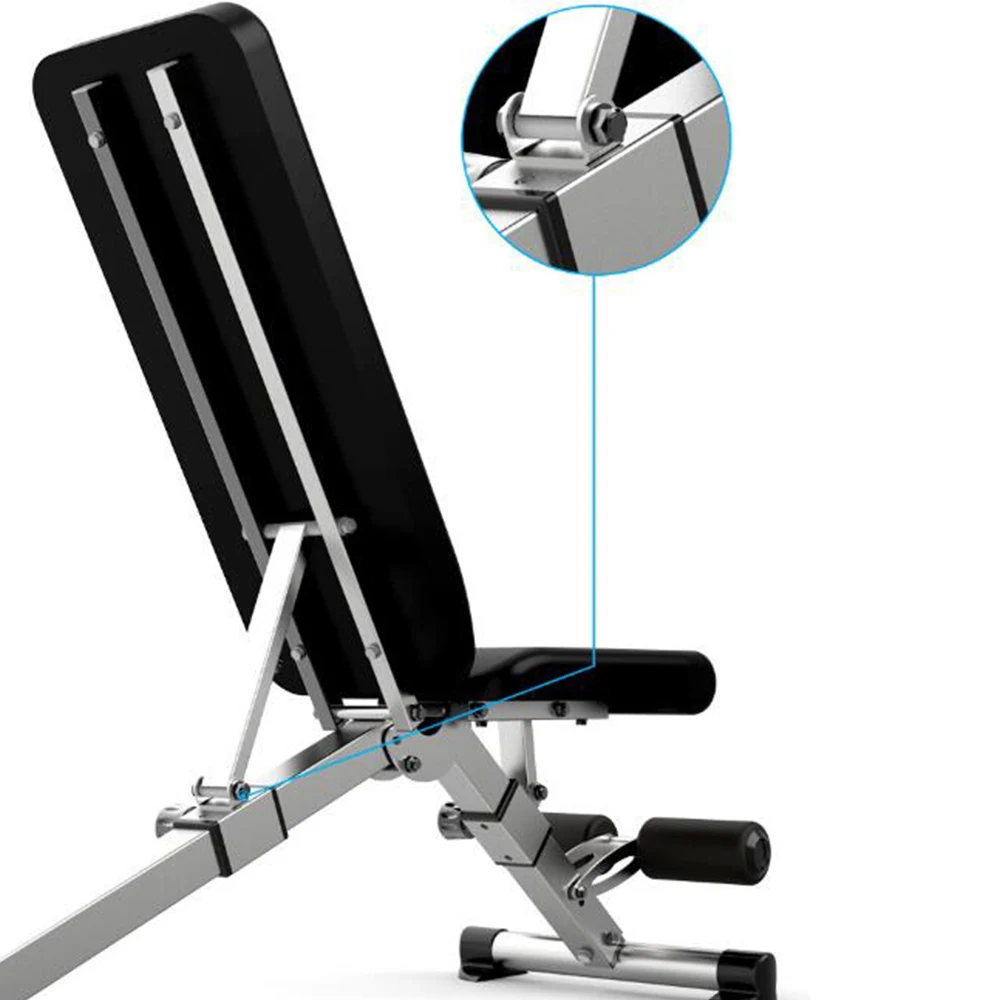 Многофункциональная Складная Скамья для гантелей брюшной Фитнес Вес подъема