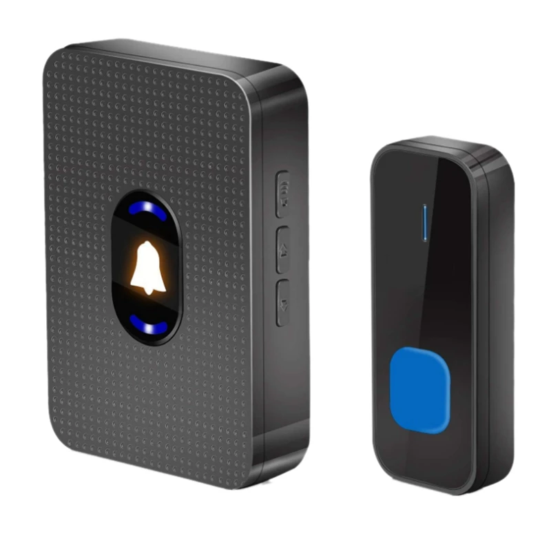 

Новый светодиодный ночной Светильник Беспроводной дверной звонок 55 мелодий 300 метров расстояние дверной звонок штепсельная вилка стандарт...