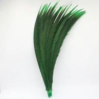 wholesale 24 28inch60 70cm dyed green pheasant tail feathers carnival party diy decoration lady amherst pheasant feathers