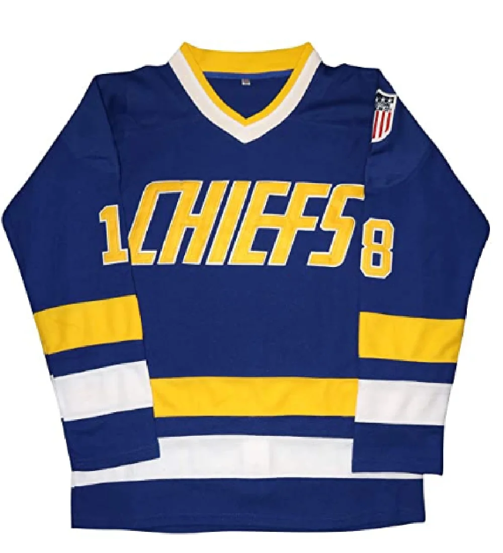 

Hanson Brothers Jersey,Charlestown Chiefs 16,17,18 Slap Shot Ice Hockey Movie Jersey