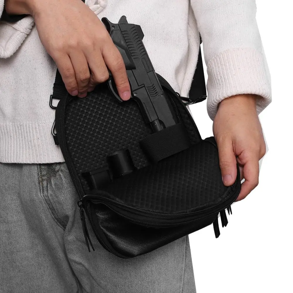 

Concealed Pistol Holster Gun Pouch Tactical Hunting Handgun Carry Bag Soft Protection Case Outdoor Sports Waist Belt Bag