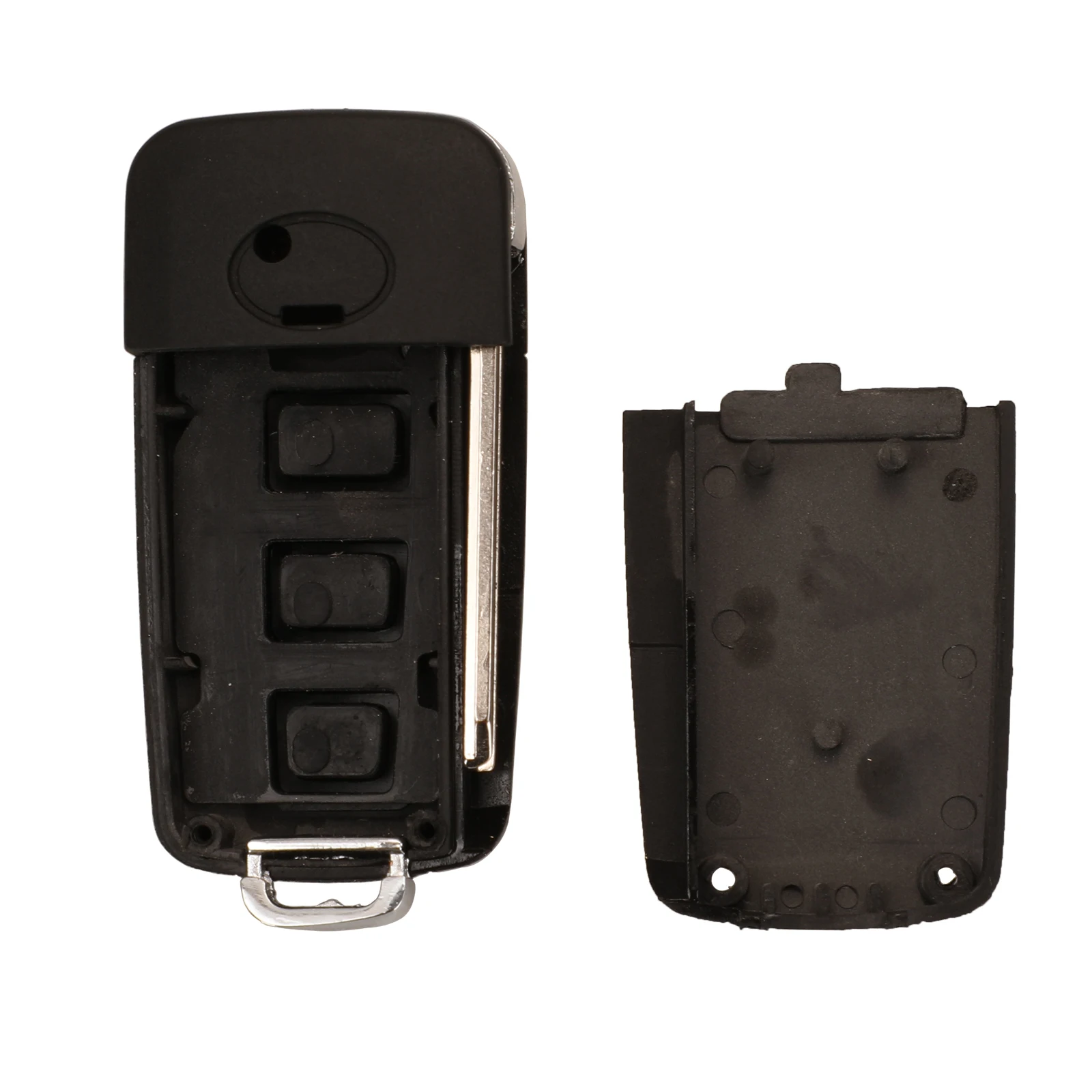 

Bilchave 5pcs Upgrade For Kia Hyundai Elantra Sonata Genesis Fob 3Button Remote Car Key Shell With Left Blade Replacement