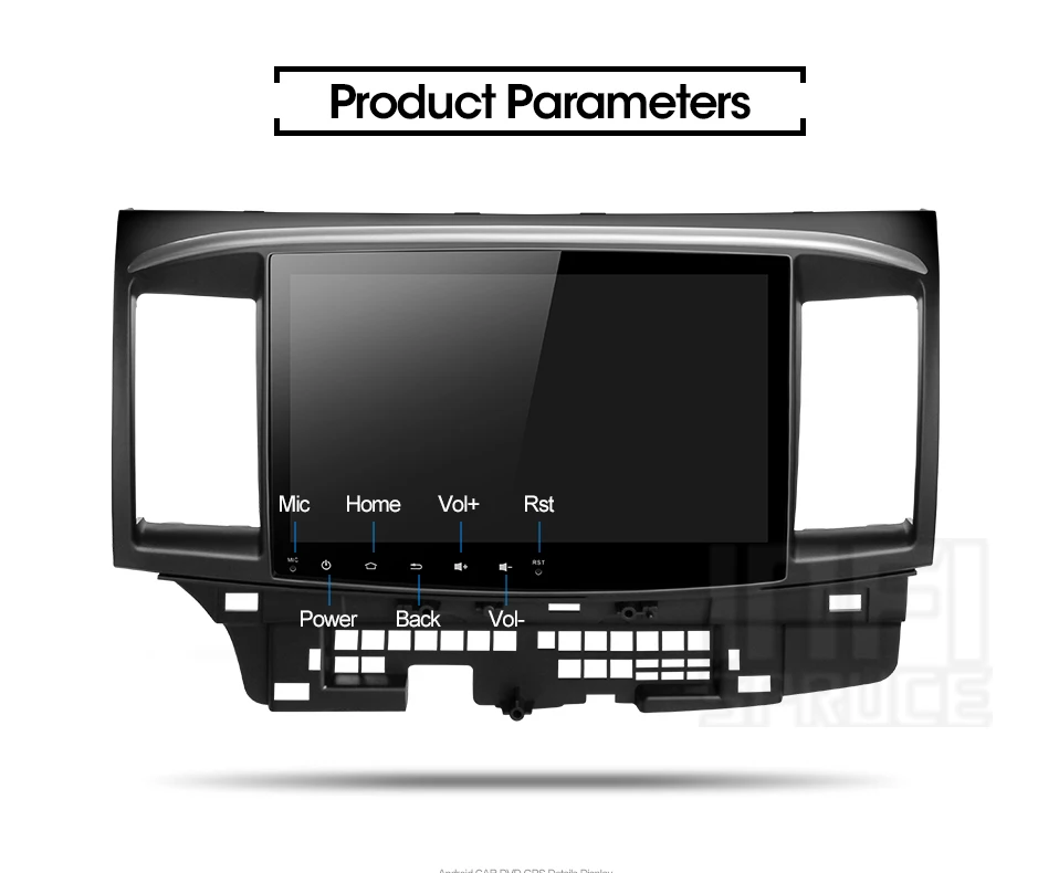 PX30 32G Android 9,0 автомобильный DVD для Mitsubishi Lancer 2005- с 10,1 дюймов 2 DIN 3g/4G gps Радио Видео плеер автомобильная навигация